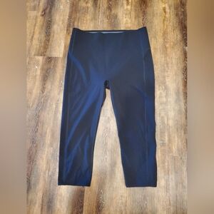 SPANX Black Cropped Leggings 1X